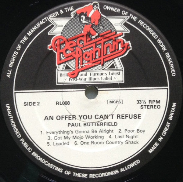 Walter Horton & Paul Butterfield : An Offer You Can't Refuse (LP, Comp)