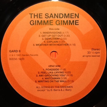 The Sandmen (2) : Gimme Gimme (LP, Album)