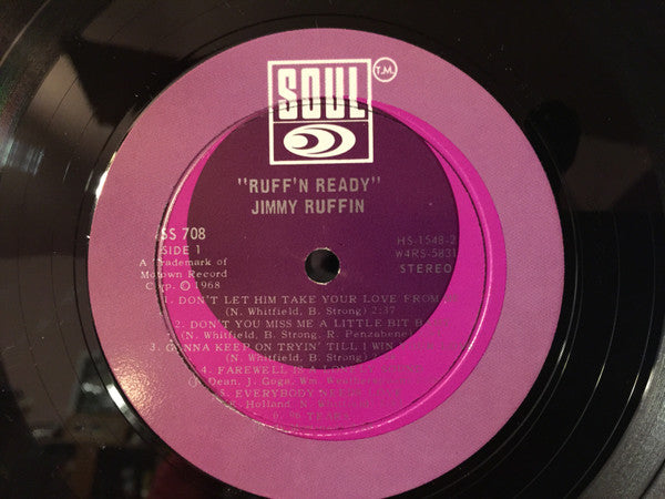 Jimmy Ruffin : Ruff'n Ready (LP, Album, Ind)