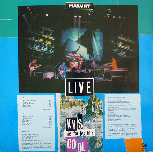 Malurt : Live (Kys Mig Før Jeg Blir Cool) (LP, Album)