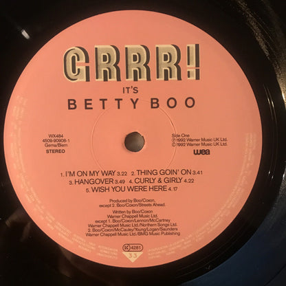 Betty Boo : Grrr! It's Betty Boo (LP, Album)