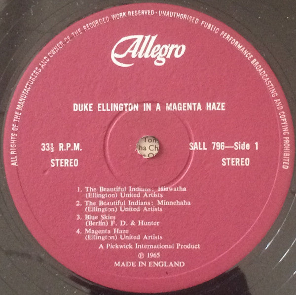 Duke Ellington : In A Magenta Haze (LP, Comp)