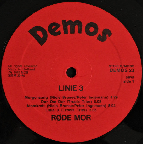 Røde Mor : Linie 3 (LP, Album, Säv)