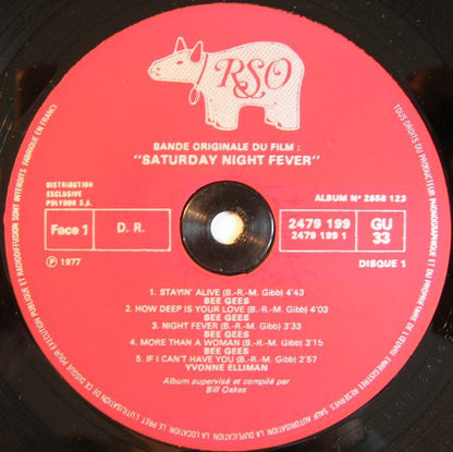 Various : Saturday Night Fever (The Original Movie Sound Track) (2xLP, Album, Comp, Gat)