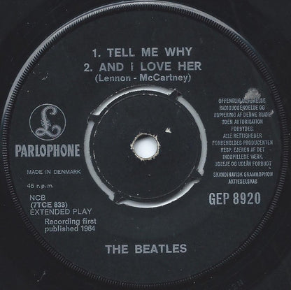 The Beatles : A Hard Day's Night (7", EP)