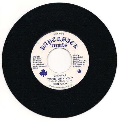 Don Cook (12) : Canucks "We're With You" (7", Single)