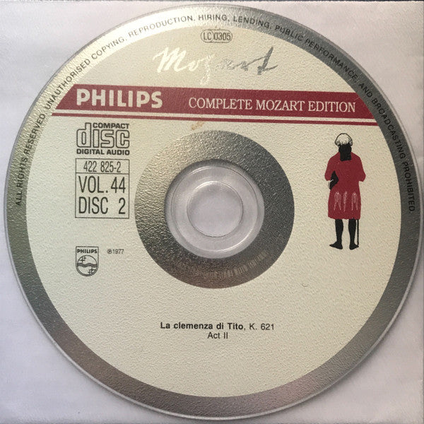 Wolfgang Amadeus Mozart : La Clemenza di Tito (2xCD, RE, RM)