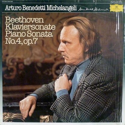 Arturo Benedetti Michelangeli, Ludwig van Beethoven : Klaviersonate / Piano Sonata No.4, Op.7 (LP)