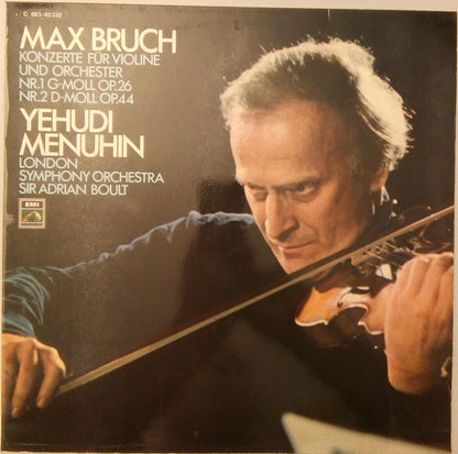 Max Bruch - Yehudi Menuhin, London Symphony Orchestra, Sir Adrian Boult : Two Violin Concertos - No. 1 In G Minor / No. 2 In D Minor (LP)