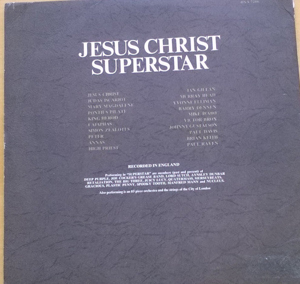 Andrew Lloyd Webber And Tim Rice : Jesus Christ Superstar (2xLP, Album, Pin)