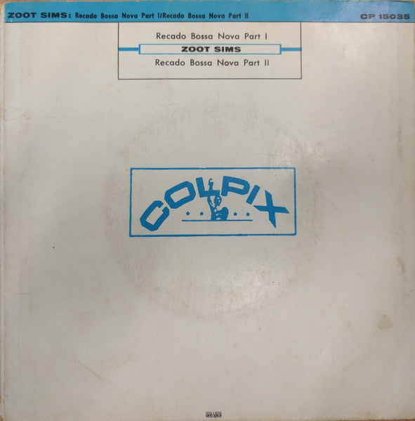 Zoot Sims And His Orchestra : Recado Bossa Nova Part I-II (7", Blu)