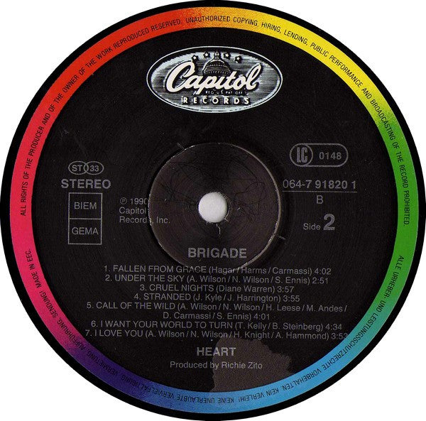 Heart : Brigade (LP, Album)