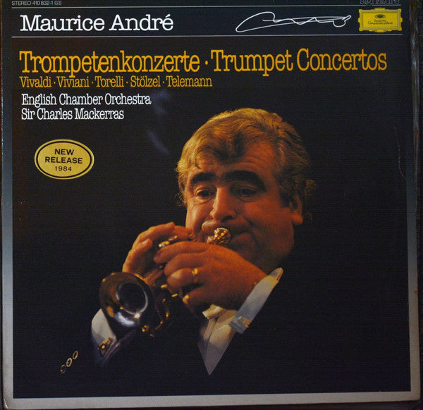 Maurice André, English Chamber Orchestra, Sir Charles Mackerras, Antonio Vivaldi, Giovanni Viviani, Giuseppe Torelli, Gottfried Heinrich Stölzel, Georg Philipp Telemann : Trompetenkonzerte / Trumpet Concertos (LP)