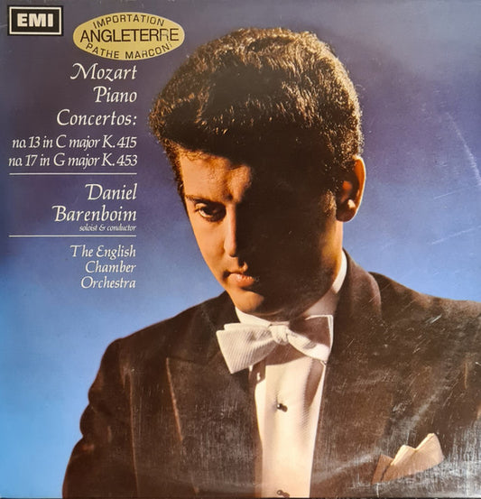 Wolfgang Amadeus Mozart - Daniel Barenboim, English Chamber Orchestra : Piano Concertos: No. 13 In C Major K.415 / No. 17 In G Major K.453 (LP, Album, RP)