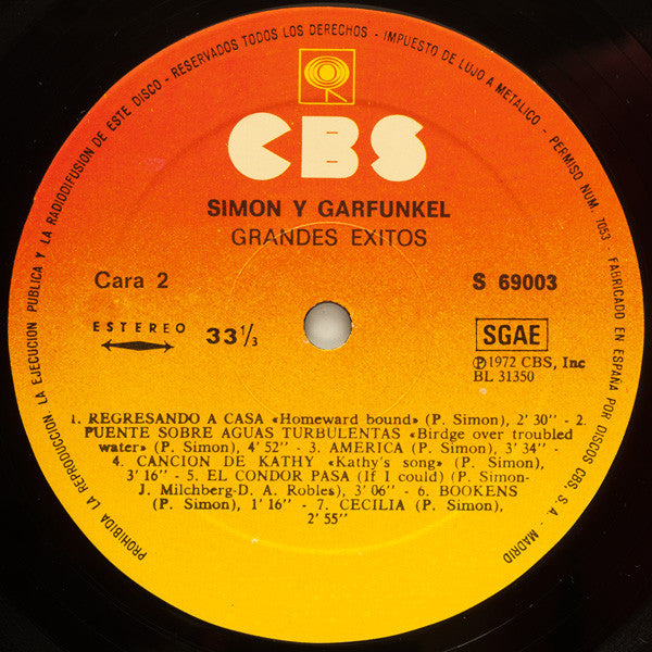 Simon & Garfunkel : Simon And Garfunkel's Greatest Hits (LP, Comp, RE)