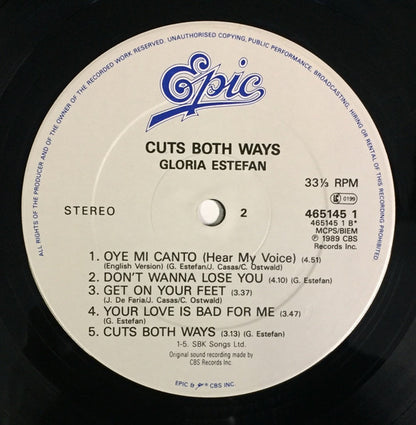 Gloria Estefan : Cuts Both Ways (LP, Album)