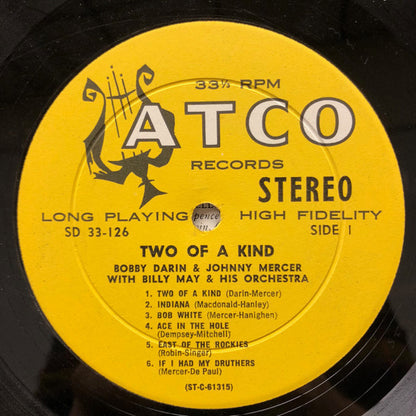 Bobby Darin & Johnny Mercer With Billy May And His Orchestra : Two Of A Kind (LP, Album)