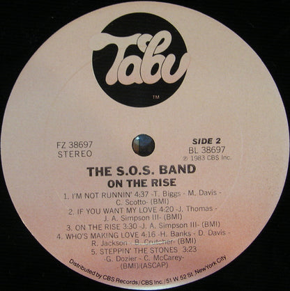 The S.O.S. Band : On The Rise (LP, Album, San)