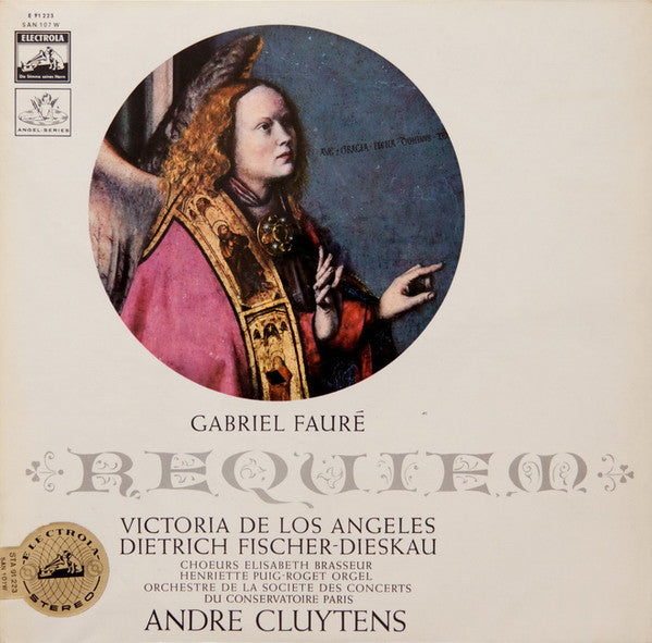 Gabriel Fauré – Victoria De Los Angeles, Dietrich Fischer-Dieskau, Choeurs Elisabeth Brasseur, Henriette Puig-Roget, Orchestre De La Société Des Concerts Du Conservatoire, André Cluytens : Requiem (LP)