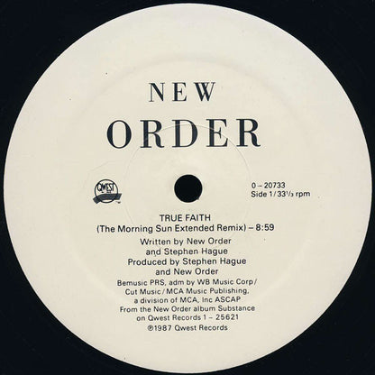 New Order : True Faith / 1963 (12", Maxi, ARC)