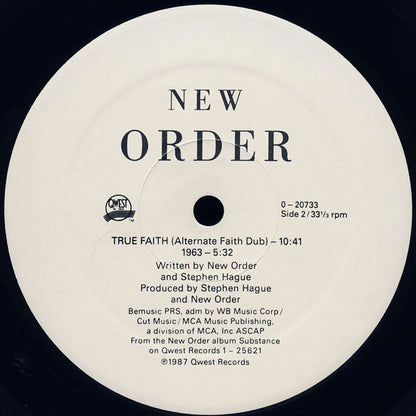 New Order : True Faith / 1963 (12", Maxi, ARC)