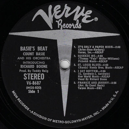 Count Basie Orchestra : Basie's Beat (LP, Album)