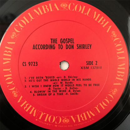 Don Shirley : The Gospel According To Don Shirley (LP, Album, RE)