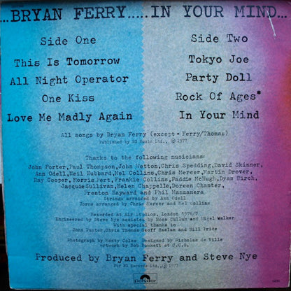 Bryan Ferry : In Your Mind (LP, Album)