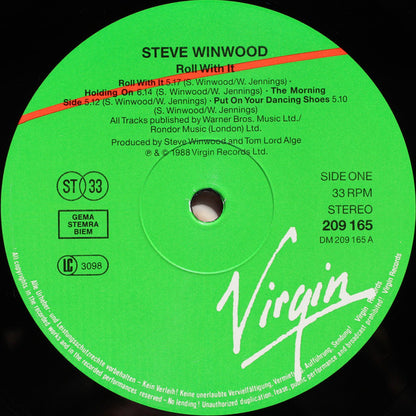 Steve Winwood : Roll With It (LP, Album)