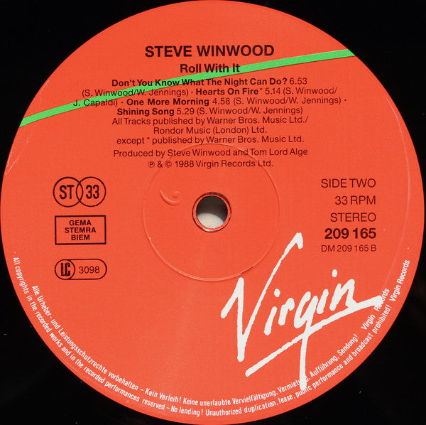 Steve Winwood : Roll With It (LP, Album)