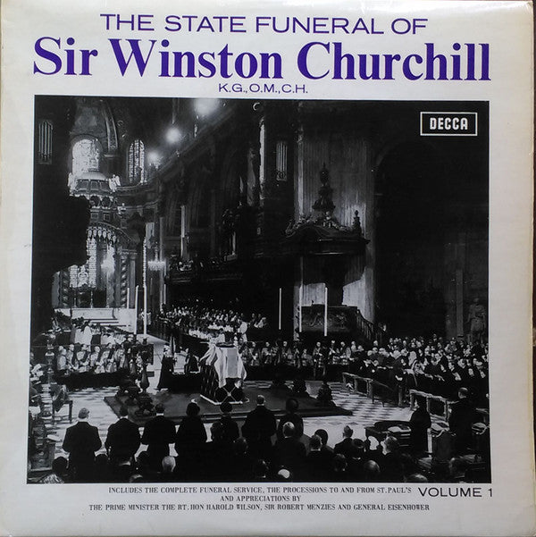 No Artist : The State Funeral Of Sir Winston Churchill Volume 1 (LP)