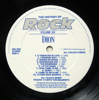 Del Shannon / Neil Sedaka / Paul Anka / Dion (3) : The History Of Rock (Volume Six) (2xLP, Comp, Mono)