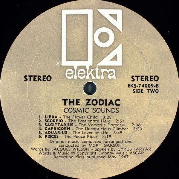 The Zodiac : Cosmic Sounds (LP, Album, Abb)