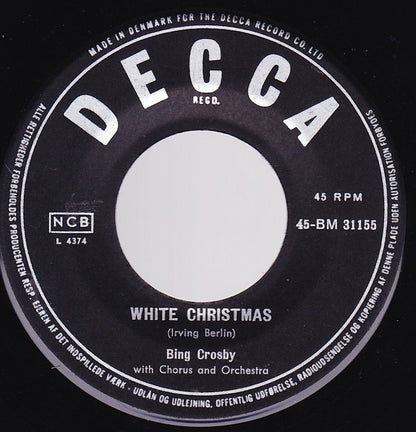 Bing Crosby : White Christmas (7", Single, Dif)