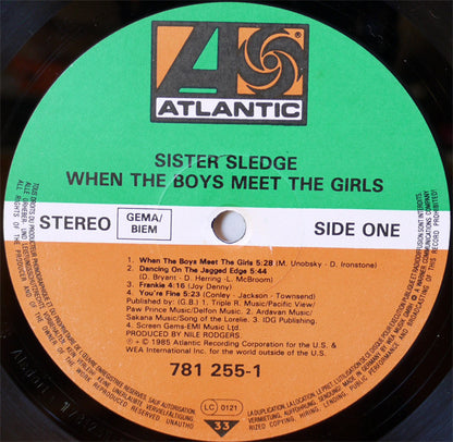 Sister Sledge : When The Boys Meet The Girls (LP, Album)