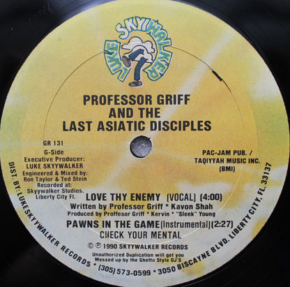 Professor Griff And The Last Asiatic Disciples : Pawns In The Game (12", Maxi)