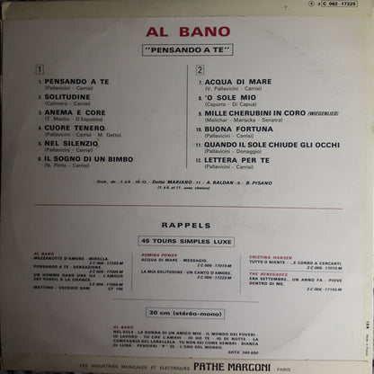 Al Bano Carrisi : Pensando A Te (LP, Album)