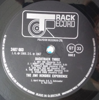 The Who / Jimi Hendrix : Backtrack 3 (LP, Comp)