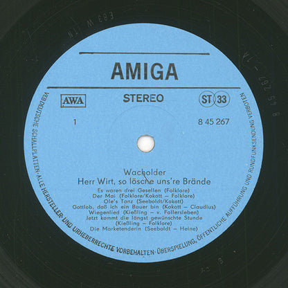 Wacholder : Herr Wirt, So Lösche Uns're Brände (LP, Album)