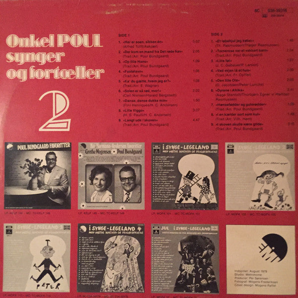Poul Bundgaard : Onkel Poul Synger Og Fortæller 2 (LP, Album)
