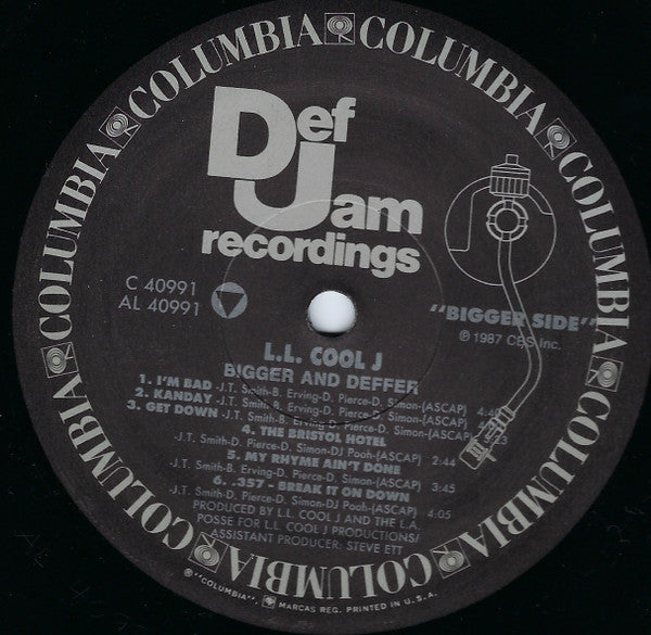 LL Cool J : Bigger And Deffer (Bad) (LP, Album, Cle)