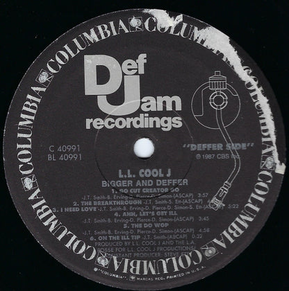 LL Cool J : Bigger And Deffer (Bad) (LP, Album, Cle)