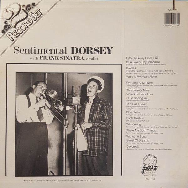 Tommy Dorsey And His Orchestra With Frank Sinatra : Sentimenal Dorsey With Frank Sinatra, Vocalist (2xLP, Comp, Mono)