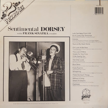 Tommy Dorsey And His Orchestra With Frank Sinatra : Sentimenal Dorsey With Frank Sinatra, Vocalist (2xLP, Comp, Mono)