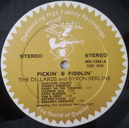 The Dillards With Byron Berline : Pickin' And Fiddlin' (LP, Album)