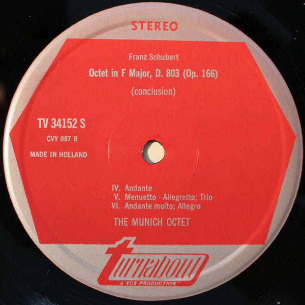 Franz Schubert - Münchner Oktett : Octet In F Major D. 803 (LP, Album)