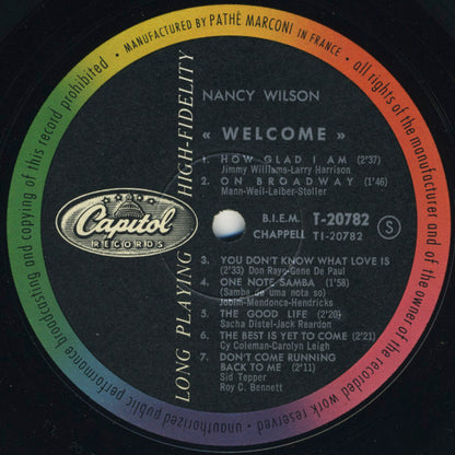 Nancy Wilson : Welcome (LP, Comp)