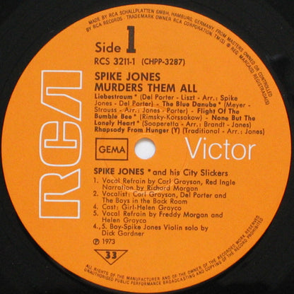 Spike Jones And His City Slickers : Spike Jones Murders Them All (2xLP, Comp, RP)