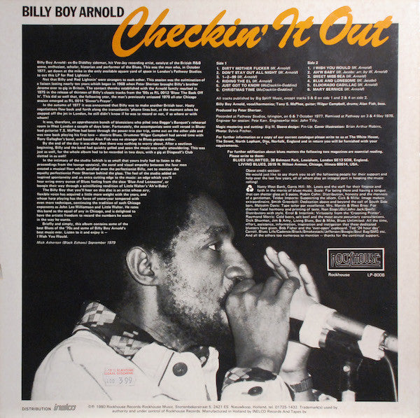 Billy Boy Arnold : Checkin' It Out (LP)