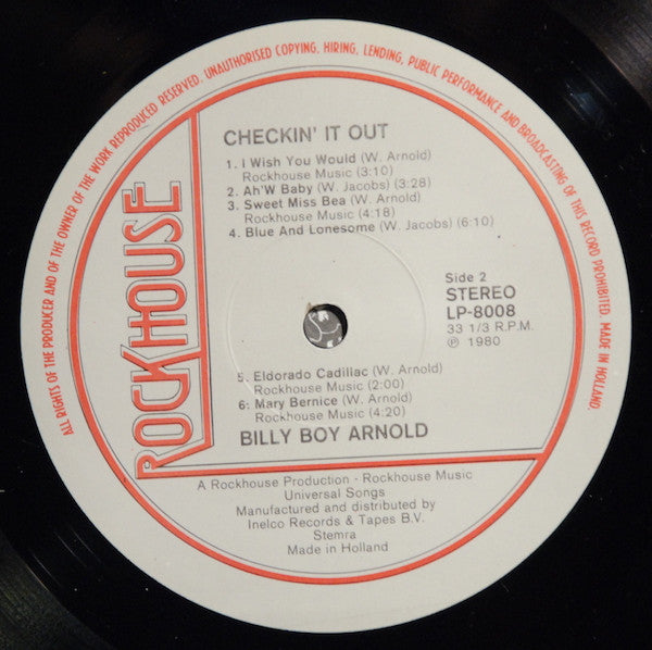 Billy Boy Arnold : Checkin' It Out (LP)